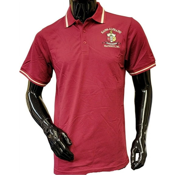 Buffalo Dallas Kappa Alpha Psi Polo Shirt [Short Sleeve - Crimson Red - 4XL]