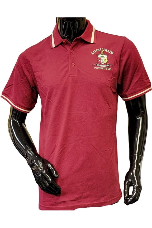 Kappa Alpha Psi Polo Shirt [Short Sleeve - Crimson Red - 4XL]