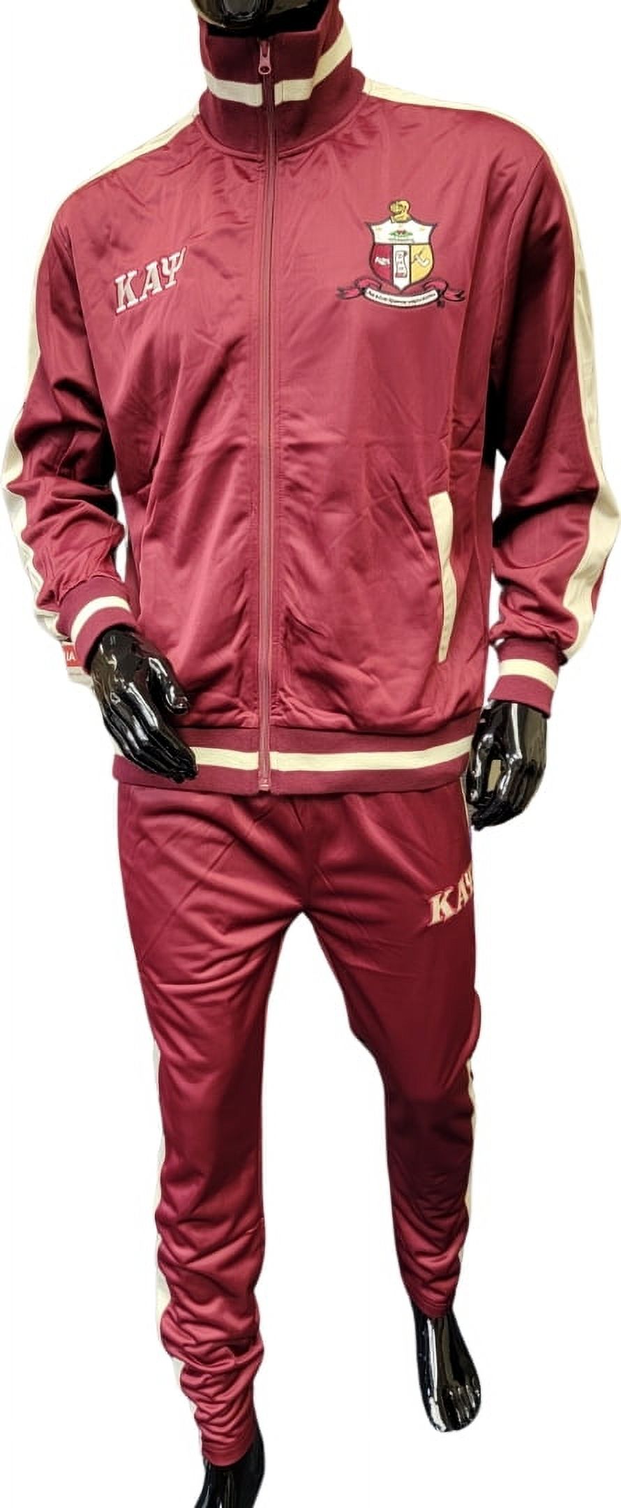 Buffalo Dallas Kappa Alpha Psi Vintage Track Suit Crimson Red L