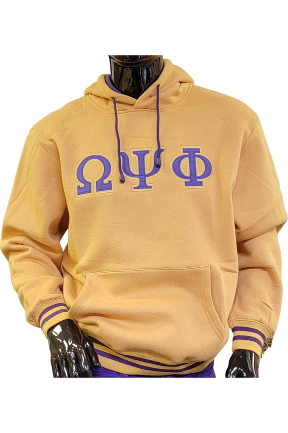 Omega Psi Phi Hoodie [Gold - 5XL]