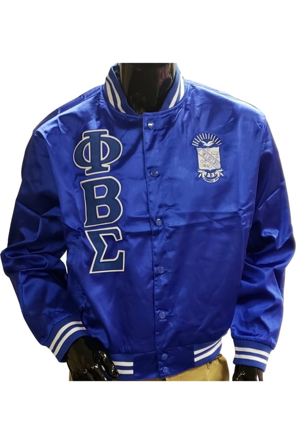 Phi Beta Sigma Satin Jacket [Blue - 6XL]