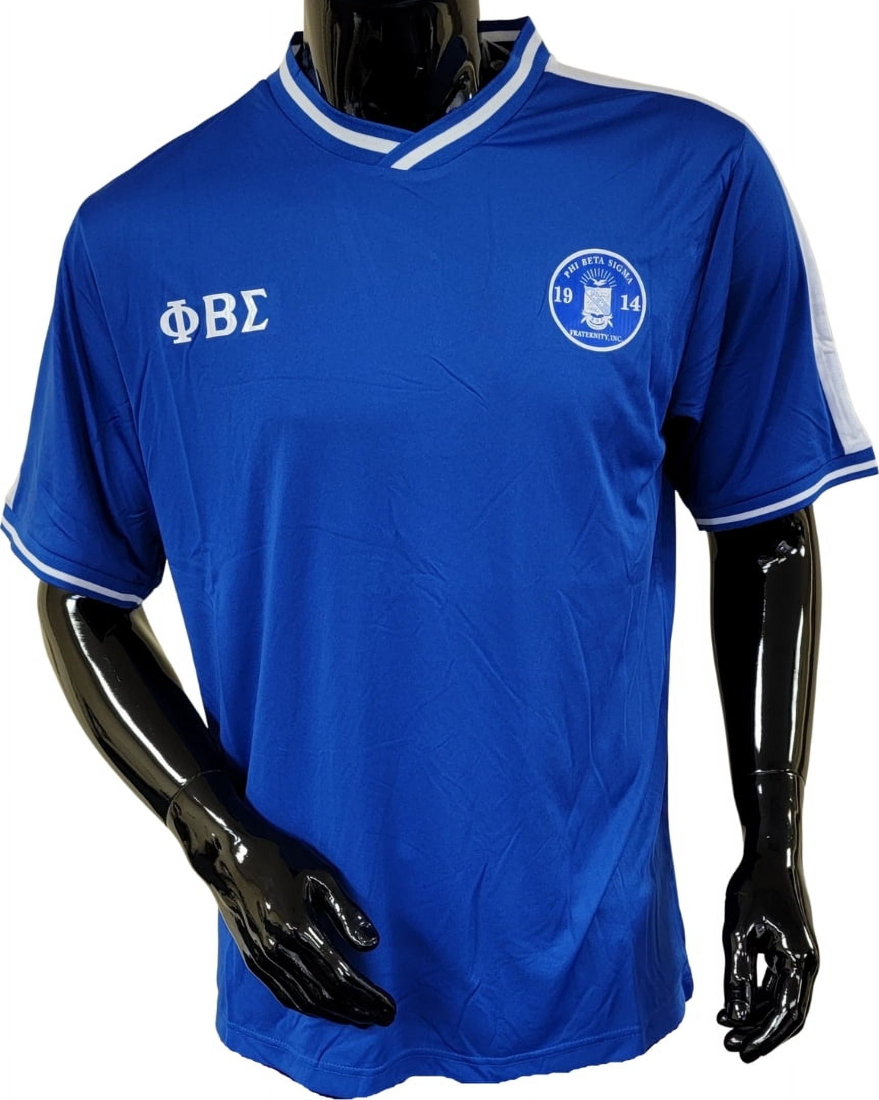 Buffalo Dallas Phi Beta Sigma Soccer Jersey [Blue 4XL]