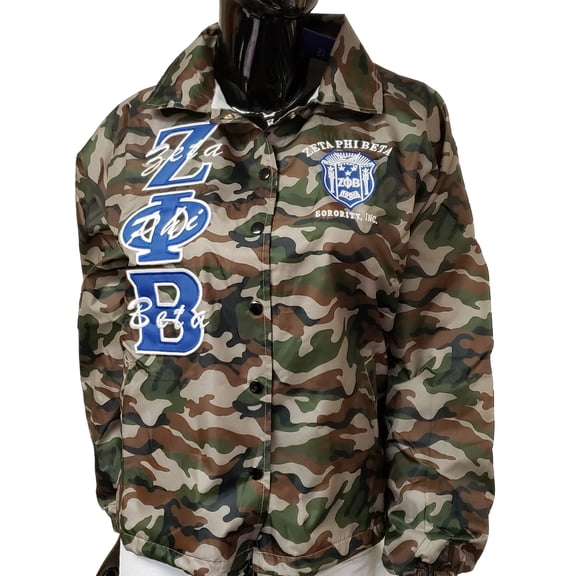 Buffalo Dallas Zeta Phi Beta Camo Crossing Line Jacket [Camouflage - S]
