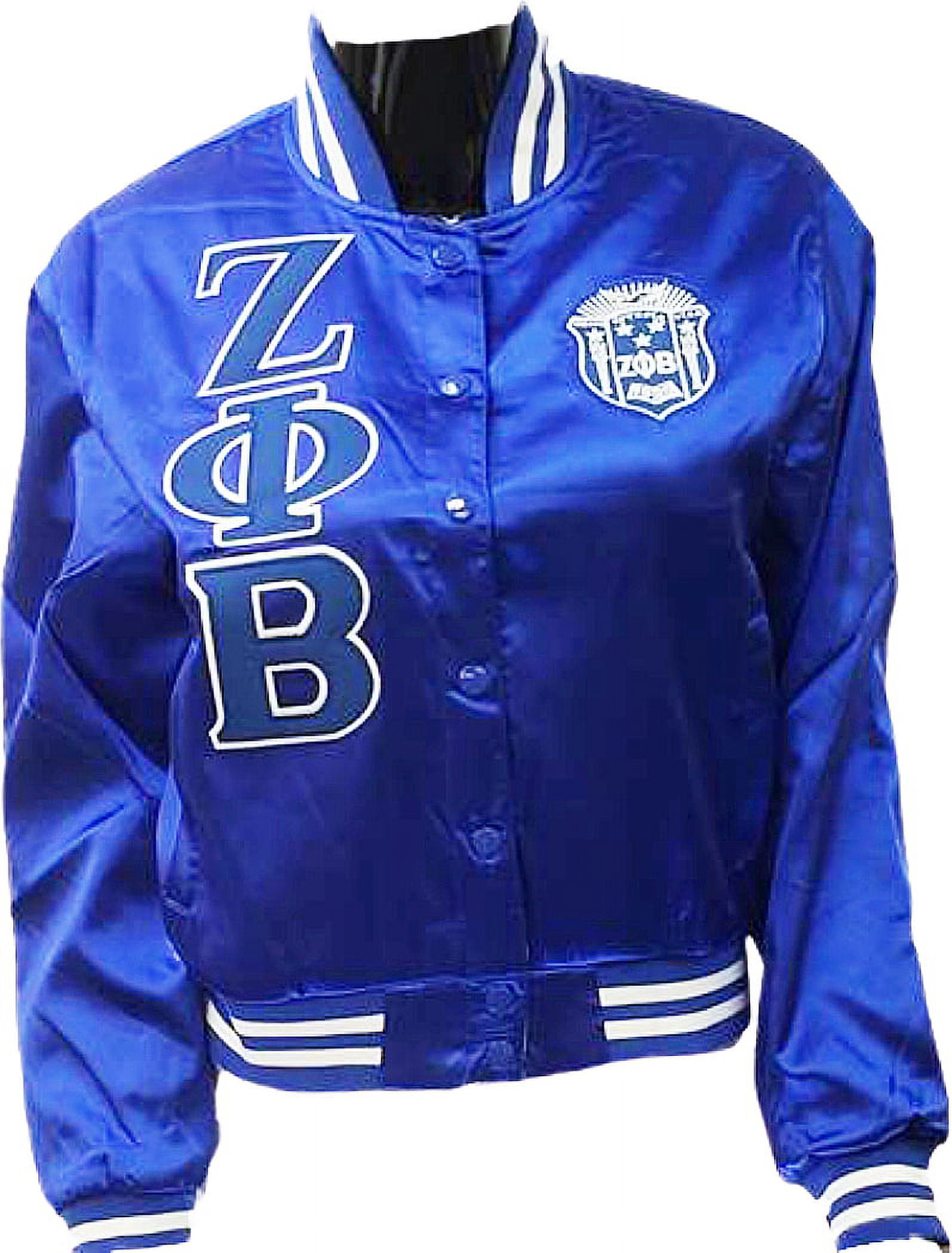Blue satin jacket ladies clearance