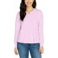 thumbnail image 1 of Buffalo David Bitton Ladies' Knit Long Sleeve Crew Neck Top (X-Large, Lavender), 1 of 4