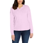 Buffalo David Bitton Ladies' Long Sleeve Crew Neck Top, Lavender, Medium