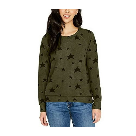 Buffalo David Bitton Ladies Printed Cozy Top (XX-Large, Army Twinkle)