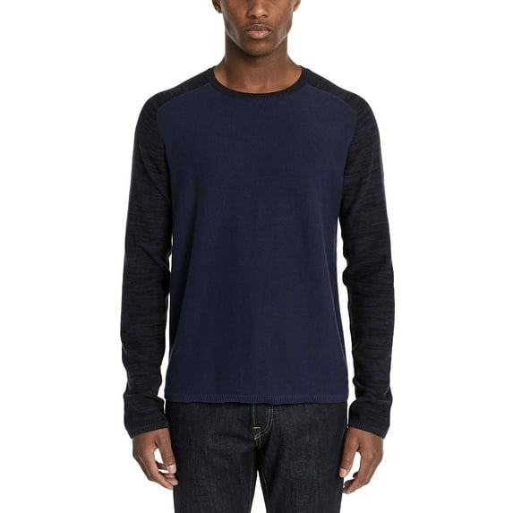 Buffalo David Bitton MOOD BLUE INDIGO Men's Wuqui Contrast Sweater, US Small