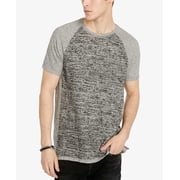 Buffalo David Bitton Men s Heathered Raglan T-Shirt  Medium Gray, XL S/S
