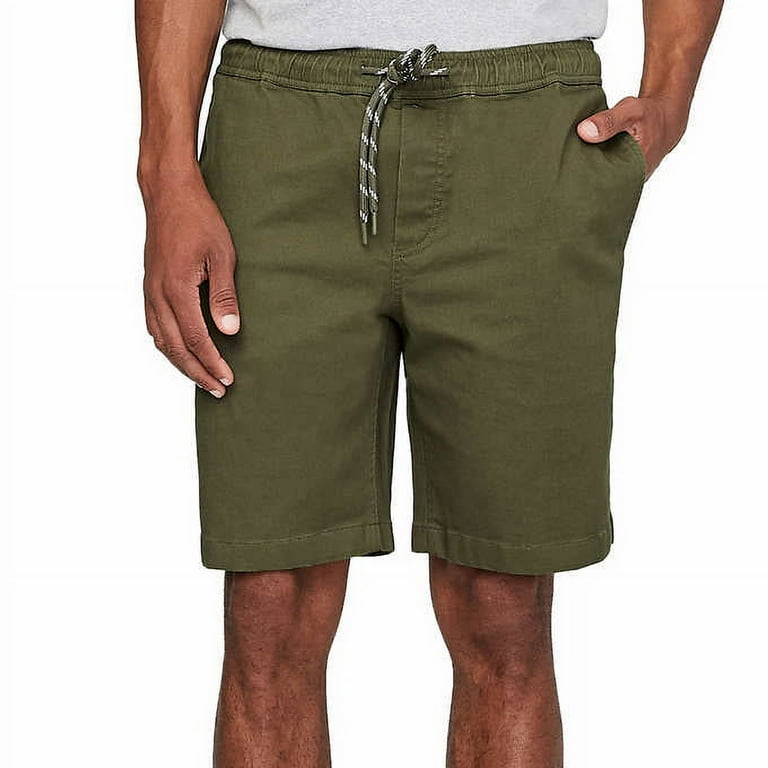 Buffalo David Bitton Men s Henry Drawstring Pull On Shorts Green XX Large