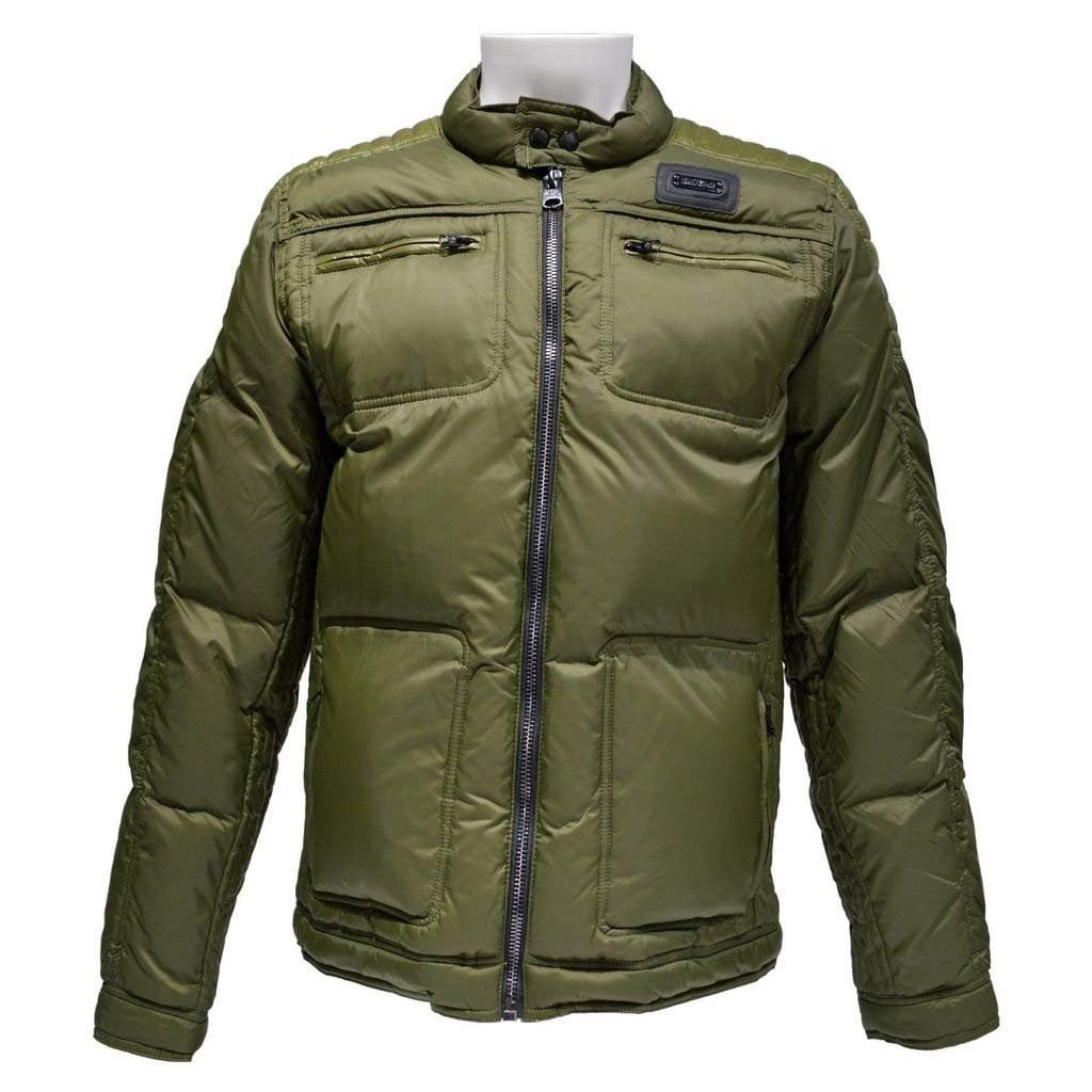 Buffalo David Bitton Men's Jizela Nylon Poplin Jacket Army Green