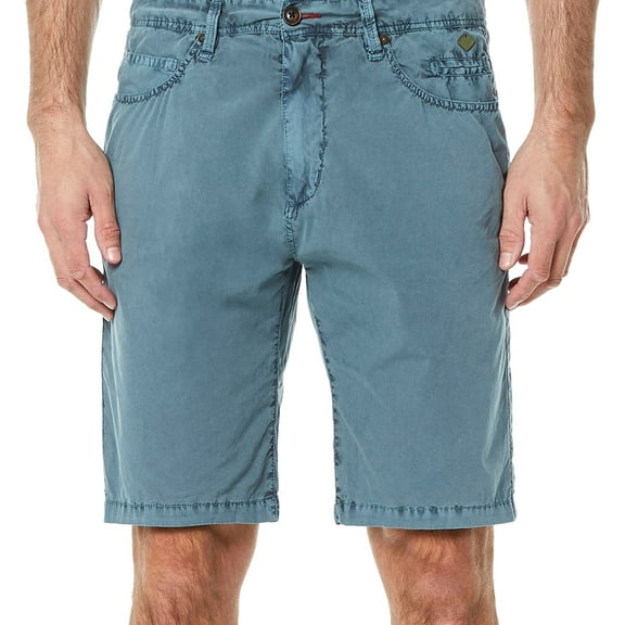 Buffalo David Bitton Mens 6 pocket Casual Bermuda Shorts, Blue, 40