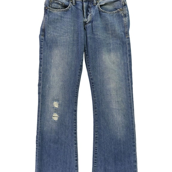 Buffalo David Bitton Mens Active Skinny Fit Jeans, Blue, 30W x 30L