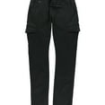 thumbnail image 1 of Buffalo David Bitton Mens Dropped Crotch Stretch Casual Chino Pants, Black, Small, 1 of 2