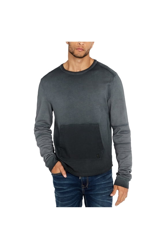 Buffalo David Bitton Mens French Terry Sweatshirt, Black, XX-Large