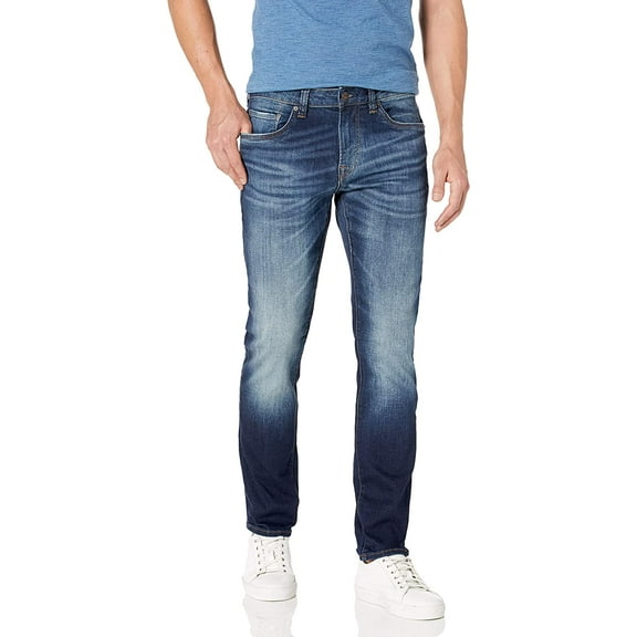 Buffalo David Bitton Mens Slim Ash Jeans 32W x 30L Light Medium Indigo
