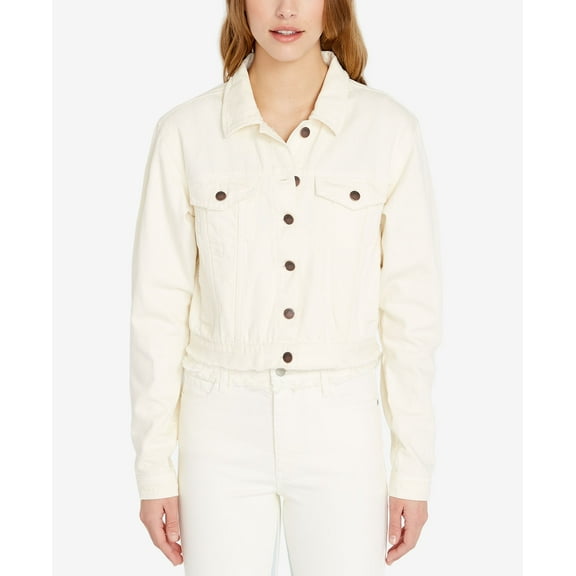 Buffalo David Bitton Nicci Ripped Denim Jacket Birch Wash M