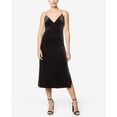 thumbnail image 1 of Buffalo David Bitton Velvet Midi Dress Jet Black M, 1 of 2