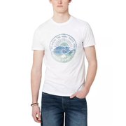 Buffalo David Bitton WHITE Mens Go Where the Wave Takes You S/S Tee, L