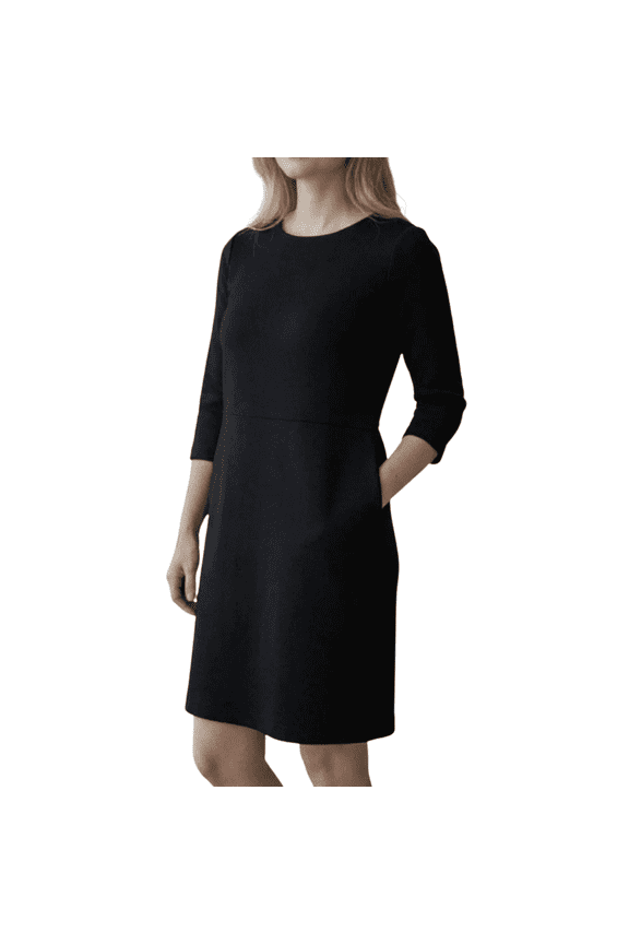 Buffalo David Bitton Women's Luxe Ponte Dress, Navy Stripe, XS