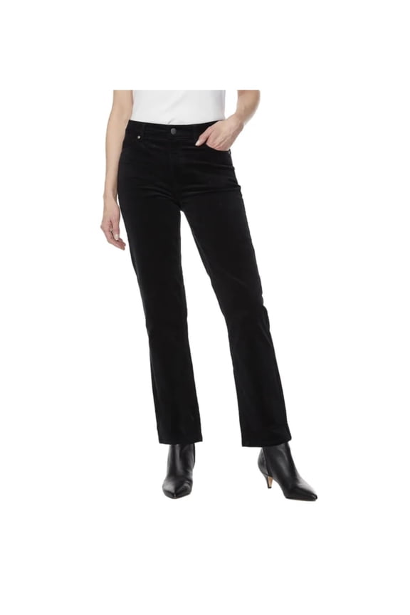 Buffalo David Bitton Women's Stretch Straight Leg Corduroy Pant (US, Numeric, 10, Regular, Regular, Black)
