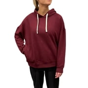 Buffalo David Bitton Womens Super Soft Pullover Hoodie with Side Pockets US, Alpha, Large, Regular, Regular, Rhubarb