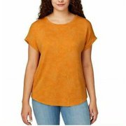 Buffalo David Bitton Womens Ultra Soft Relaxed Fit Floral Print T-Shirt Top