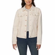 Buffalo David Bitton Womens Classic Denim Jacket Light Cream, Small