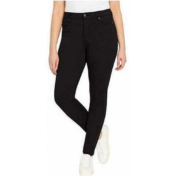 Buffalo David Bitton Womens Hanna High Rise Soft Stretch Skinny Pant Size: 14/34, Color: Black
