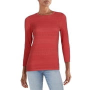 Buffalo David Bitton Womens Mercer Crew Neck Striped Blouse