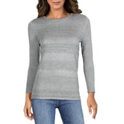 Buffalo David Bitton Womens Mercer Crew Neck Striped Blouse