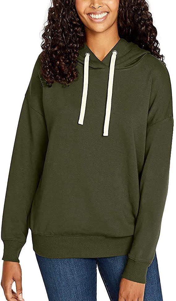 Buffalo David Bitton Womens Super Soft Hoodie,Olive,Large