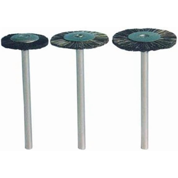 Buffalo Dental 06101 Abbott-Robinson HP Mounted Brushes Straight #11 X-Stiff 12/Pk