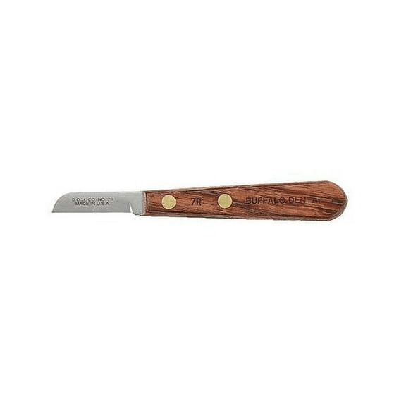 Buffalo Dental 55600 Lab Plaster Knife 7R 1.5" Straight Blade Rosewood Handle