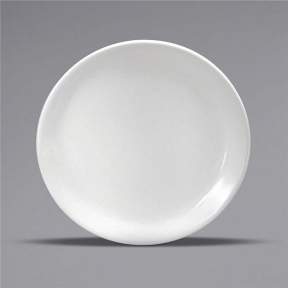 Buffalo F9000000111C 5.5 in. Cream White Ware Narrow Rim Porcelain Coupe Plate