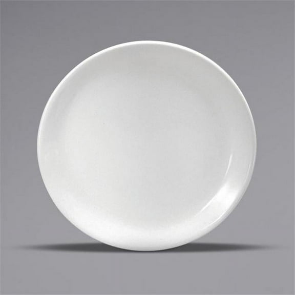 Buffalo F9000000125C 7.25 in. Cream White Ware Narrow Rim Porcelain Coupe Plate