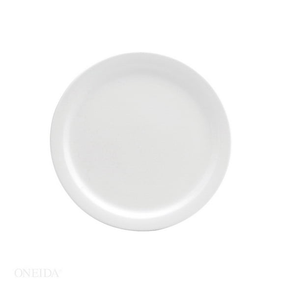 Oneida F9000000149 Buffalo Cream White Plate Narrow Rim 10 1/4&Quot; 12-1 Each