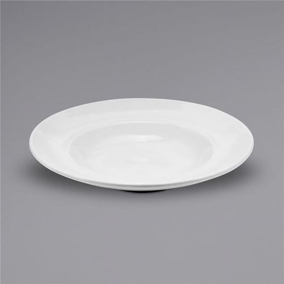 Buffalo F9010000153 45.5 oz Cream White Ware Wide Rim Porcelain Pasta Bowl