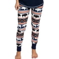 thumbnail image 1 of Buffalo Fair Isle LazyOne Women's Leggings and Tees, Pajama Separates, Cozy Loungewear for Women, Animal (Small), 1 of 7