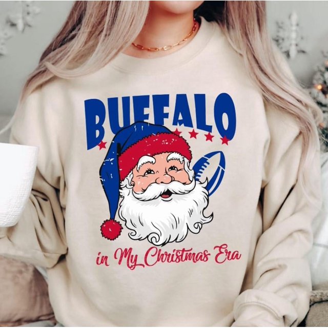 Buffalo Football In My Christmas Era Unisex Retro Sweatshirt, Buffalo