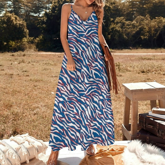Buffalo Football Sleeveless Dress luxury woman evening dress Women's summer skirt Clothing