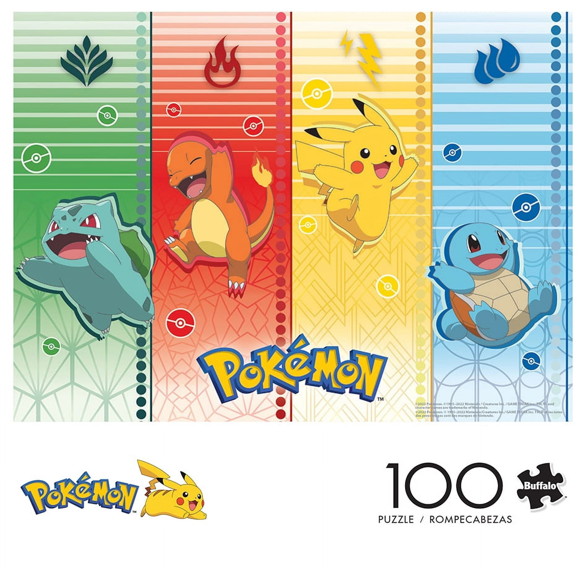 Buffalo Games Pokemon Lovely Days 100-Piece Puzzle - 15x11 Inch Family Jigsaw With Poster