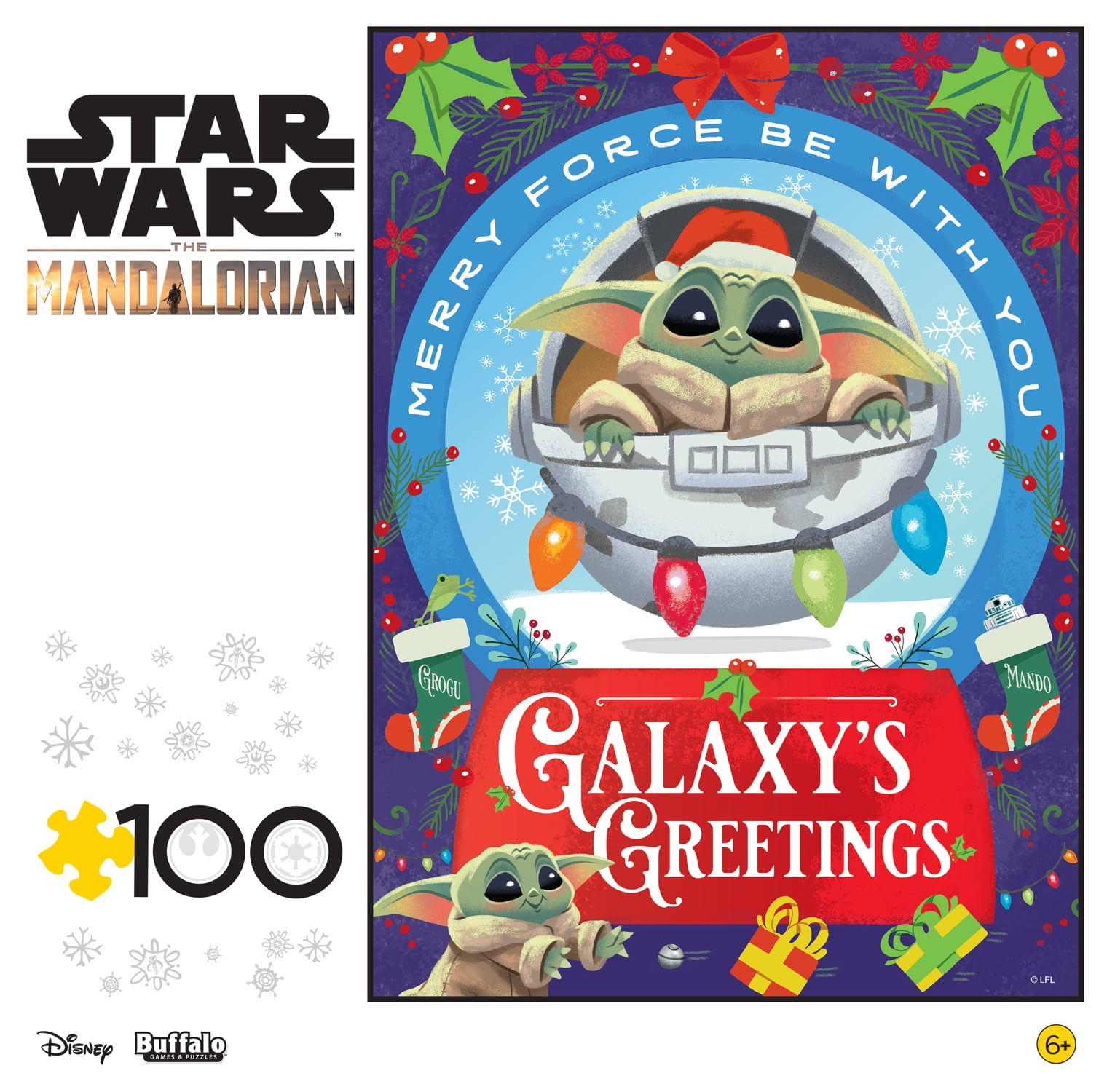 Buffalo Games 100-Piece Star Wars Galaxy's Greetings Interlocking Jigsaw Puzzle