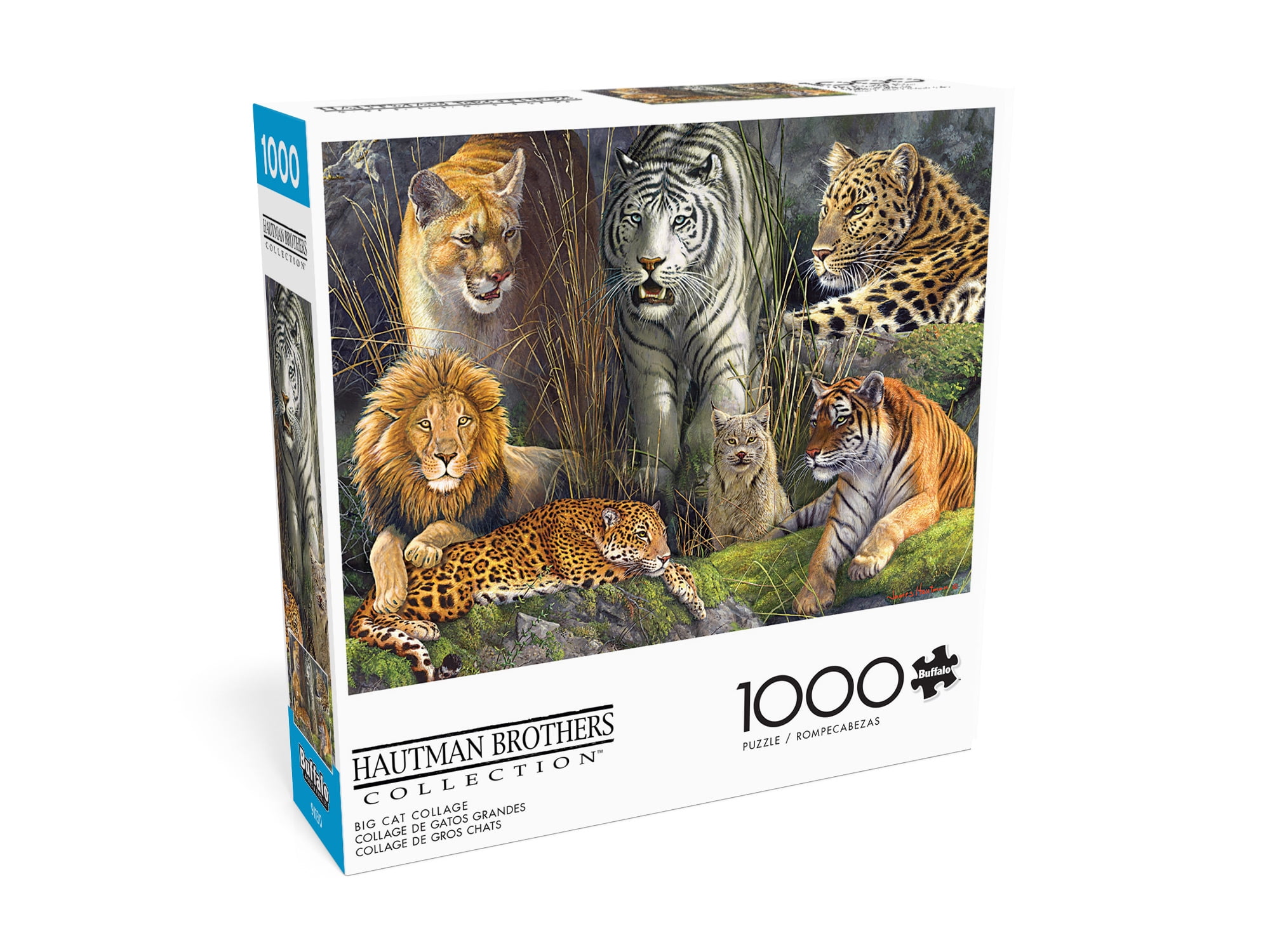 Buffalo Games 1000-Piece Big Cat Collage Interlocking Jigsaw Puzzle for Adults Ages 14+