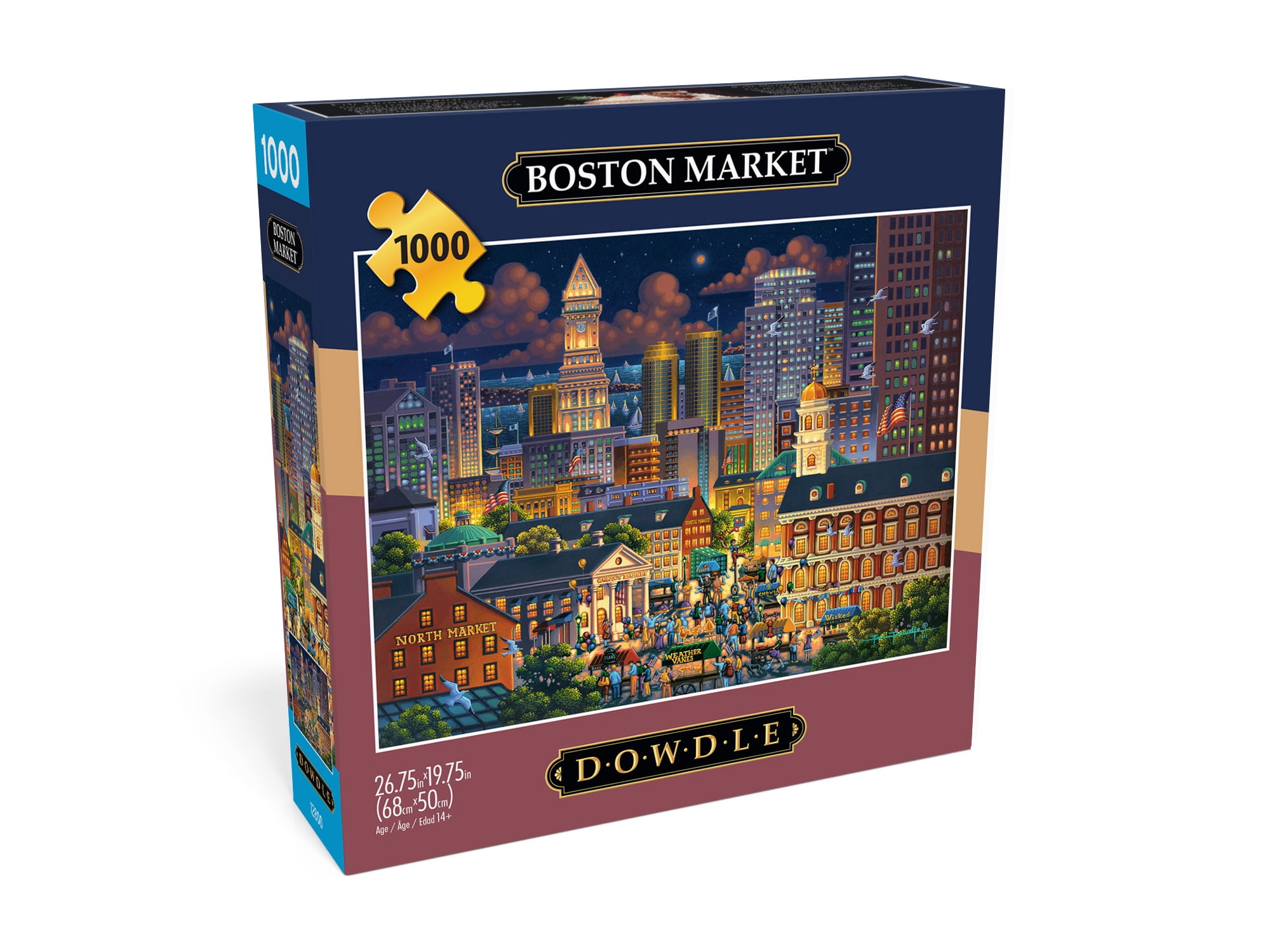 Buffalo Games 1000-Piece Boston Market Interlocking Jigsaw Puzzle for Adults Ages 14+