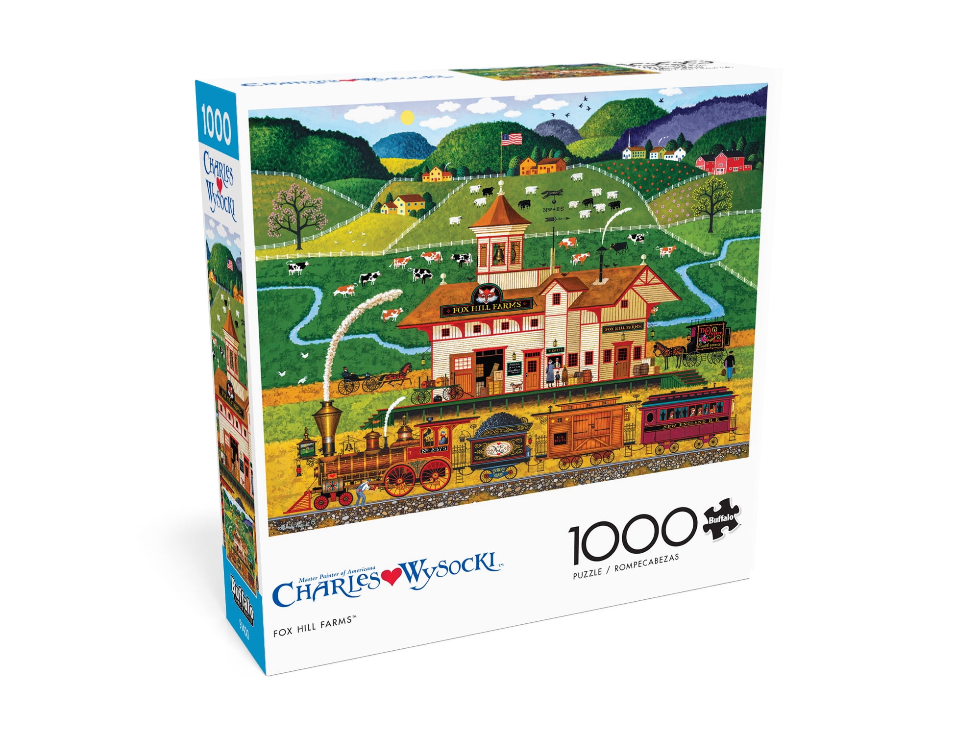 Buffalo Games 1000-Piece Charles Wysocki Fox Hill Farms Interlocking Jigsaw  Puzzle for Adults Ages 14+ - Walmart.com