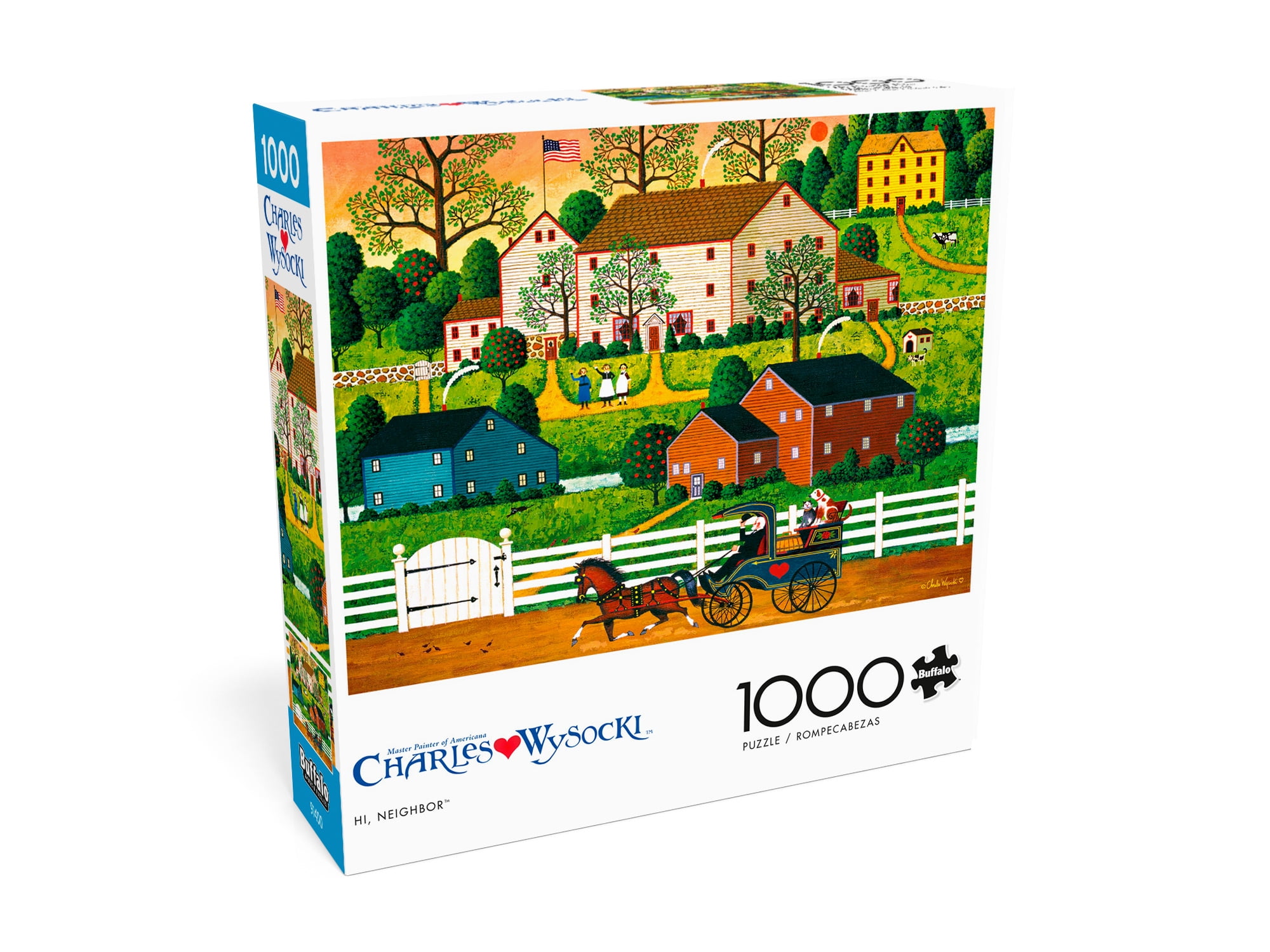 Buffalo Games 1000-Piece Charles Wysocki Hi, Neighbor! Jigsaw Puzzle