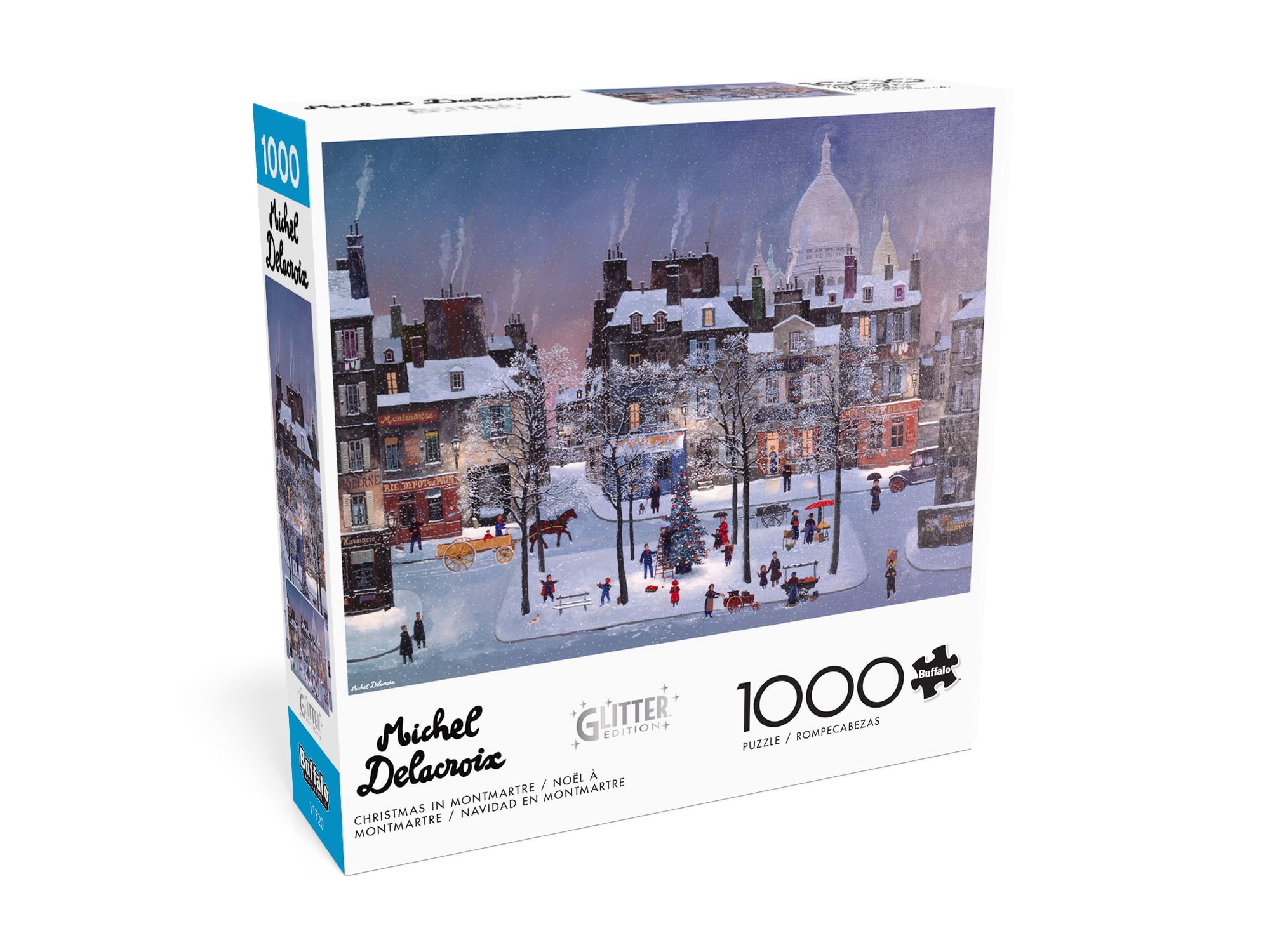 Buffalo Games 1000-Piece Christmas in Monmartre Interlocking Jigsaw Puzzle for Adults Ages 14+