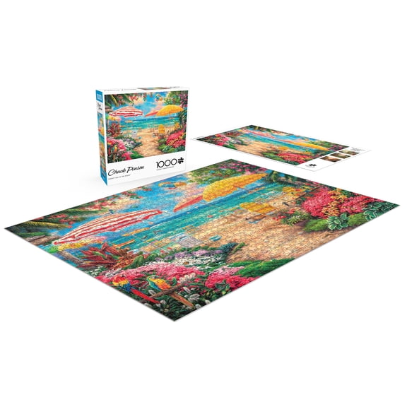 Buffalo Games 1000-Piece Chuck Pinson Perfect Day At The Beach Interlocking Jigsaw Puzzle