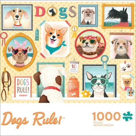 Buffalo Games 1000-Piece Contemporary Art Collection Dogs Rule Jigsaw Puzzle